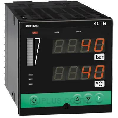 Gefran F001046 1/4 DIN Indicator/Alarm Unit for temperature and pressure inputs, double display