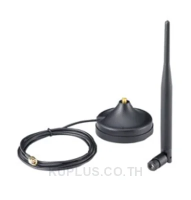 MOXA ANT-WSB-AHRM-05-1.5m, Single-band 2.4GHz, Omni-directional, 5 dBi, magnetic RP-SMA (male), 1.5 meters
