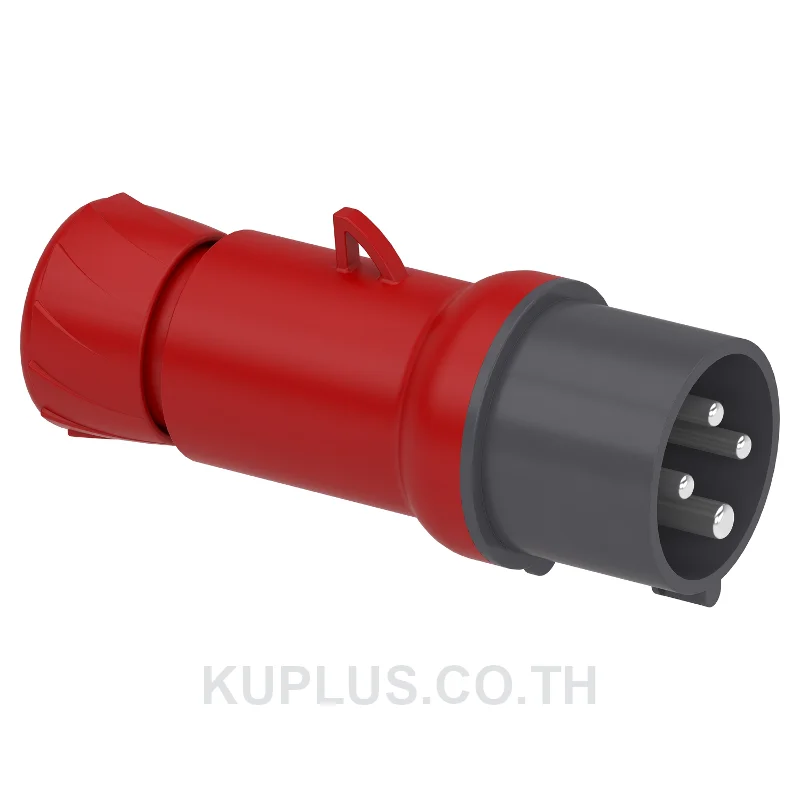 PKE16M434, ปลั๊กอุตสาหกรรมแบบกลางทาง (Mobile plug) Schneider Electric Mureva PK 16A 3P+E 400V IP44 ต่อสายแบบขันสกรู