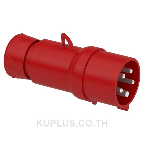 PKX32M435, ปลั๊กอุตสาหกรรมแบบกลางทาง (Mobile plug) Schneider Electric Mureva PK 32A 3P+N+E 400V IP44 ต่อสายแบบรวดเร็ว (Fast connection)