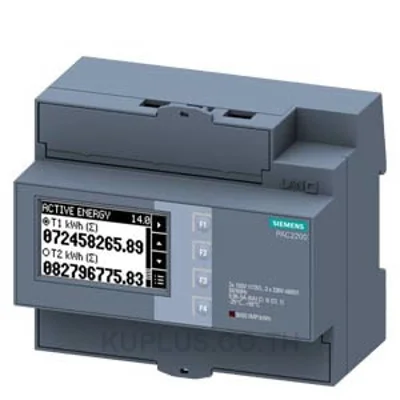 SENTRON, measuring device, 7KM PAC2200, LCD, L-L: 400 V, L-N: 230 V, 5 A, strd rail instr., 3-phase, M-Bus, apparent/ active/reactive energy, self-powered, screw terminals