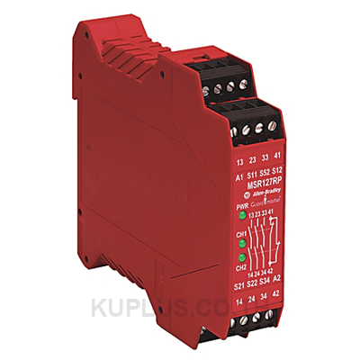 Allen-Bradley 440R-N23126 Relay, Single Function Safety, 24V AC/DC, MSR127RTP
