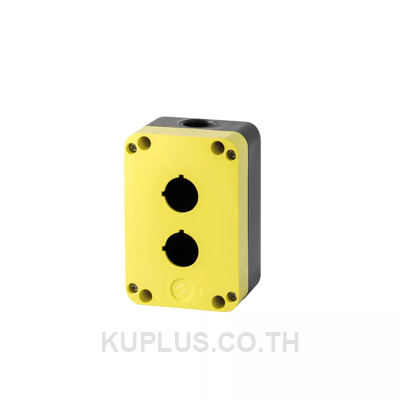 PQ02K  Push button station Enclosures – IP65  2 holes Enclosure – Yellow cover Giovenzana 
