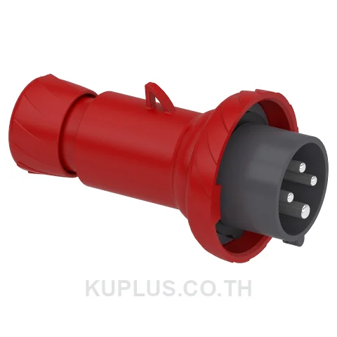 PKE16M734, ปลั๊กอุตสาหกรรมแบบกลางทาง (Mobile plug) Schneider Electric Mureva PK 16A 3P+E 400V IP67 ต่อสายแบบขันสกรู
