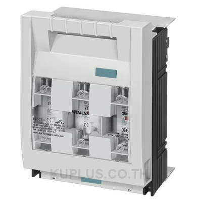 FUSE-SWITCH-DISCONNECTOR FOR SURFACE MOUNT. AND INST., SIZE1, 250 A, HANDLE UNIT GRAY, FLAT PAD CONNECTION M10, FUSE SIZE NH1