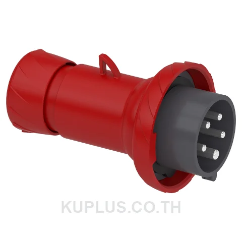 PKE16M735, ปลั๊กอุตสาหกรรมแบบกลางทาง (Mobile plug) Schneider Electric Mureva PK 16A 3P+N+E 400V IP67 ต่อสายแบบขันสกรู