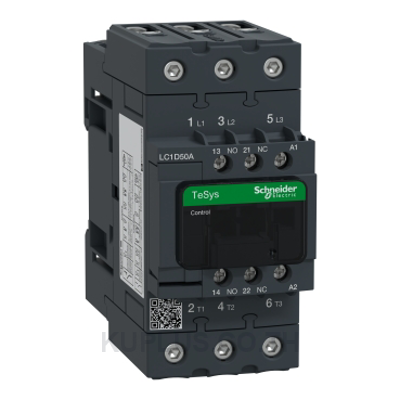 EverLink Contactor, 3 Poles, 1NO + 1NC, 50A @ 440V, 230V Coil