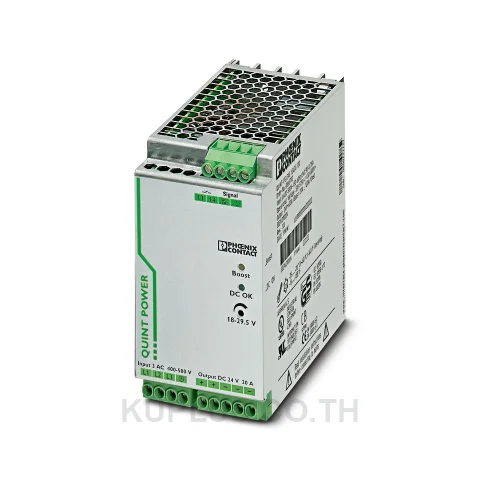 Phoenix Contact QUINT-PS/3AC/24DC/20 พาวเวอร์ซัพพลายติดราง DIN (2866792) เอาต์พุต 24 V DC 20 A 480 W อินพุต 3 เฟส