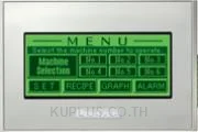 3.4” monochrome, 16 levels of grayscale, 3-color LED backlight  Green/Orange/Red , RS-422/485, USB A/mini B, DC24V