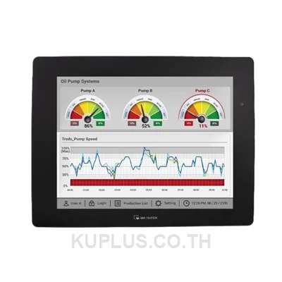 Weintek 12,1" HMI Resistive Touch, plastic housing, 1024x768, Quad-core  RISC, serial, USB & 2x Ethernet. (EA2.0 license optional)