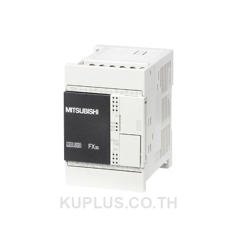 ชุดควบคุม PLC (Base Unit/CPU) Mitsubishi FX3S-14MR/ESS I/O 14 จุด ชนิดเอาต์พุต Relay อินพุต 8 จุด เอาต์พุต 6 จุด 100 to 240 VAC