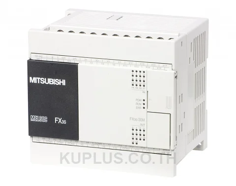 ชุดควบคุม PLC (Base Unit/CPU) Mitsubishi FX3S-30MR/ESS I/O 30 จุด ชนิดเอาต์พุต Relay