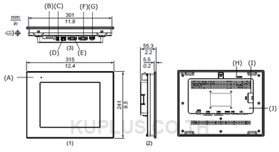จอทัชสกรีน HMI Pro-face PFXST6500TADE 10.4 นิ้ว 800 x 600 ไฟ 24 VDC
