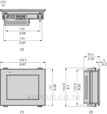 หน้าจอสัมผัส Pro-face GP6000 ขนาด 5.7 นิ้ว VGA