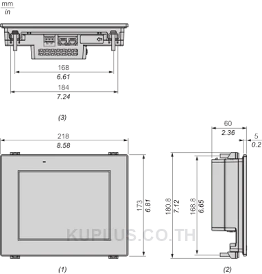 หน้าจอสัมผัส Pro-face GP6000 รุ่น PFXGP6400TAD ขนาด 7.5 นิ้ว VGA Analog DC