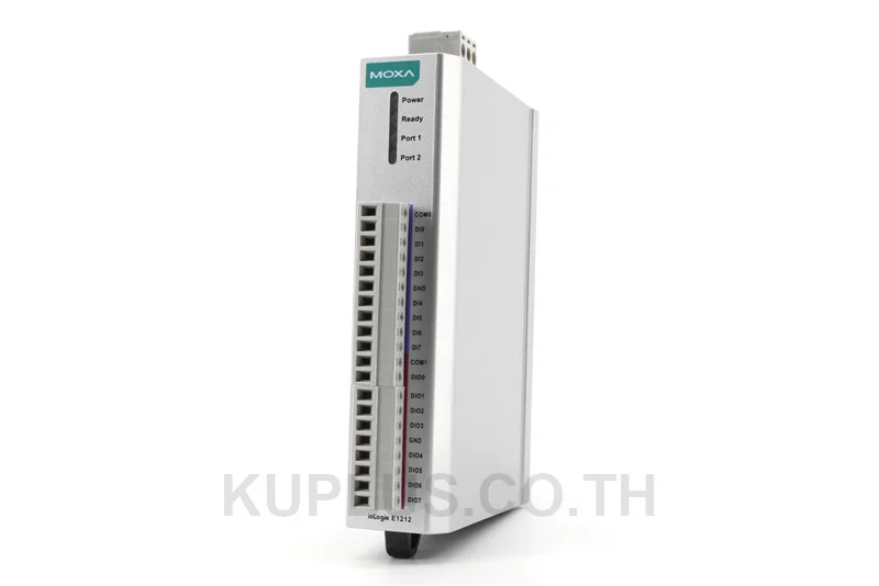 รีโมท I/O อุตสาหกรรม MOXA ioLogik E1260-T 2 พอร์ต อุณหภูมิ -40 ถึง 75 °C
