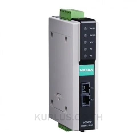 MGate MB3170 : 1 Port RS-232/422/485 อุปกรณ์แปลงสัญญาณ Modbus TCP to Serial Communication Gateway